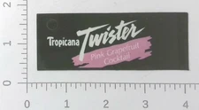 Vintage Tropicana Twister Pink Grapefruit Cocktail Vending Machine Flavor Strip