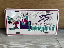 Disneyland 35 Years Of Magic Mickey Mouse Disney Vintage License Plate