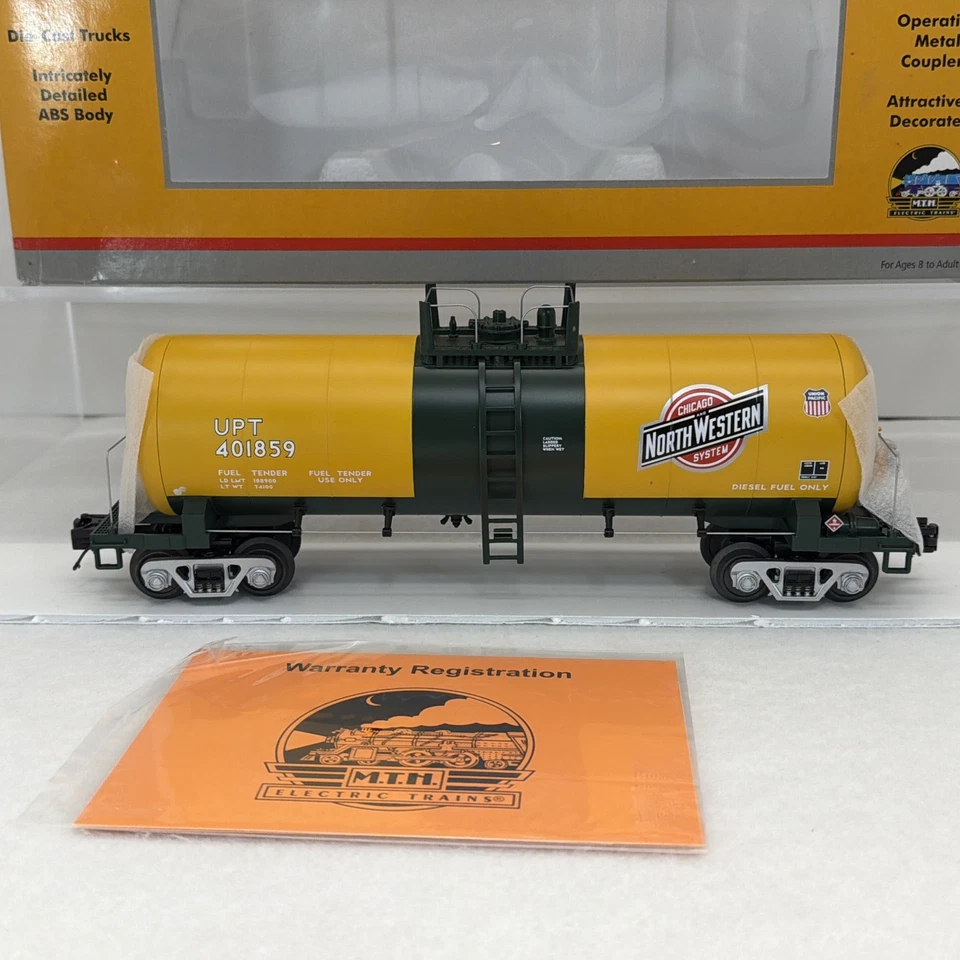 MTH Premier 20-96167 UP Heritage Chicago Northwestern Tank Car O New #401859 - Image 2 of 4