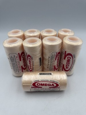 Hilo Omega #2 100% Nylon Thread 275 Meters 300 Yards LOT of 9 Crochet
