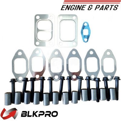 Gaskets Bolts Exhaust Manifold Turbo Oil tube Stud Install Dodge 5.9L 6B Cummins