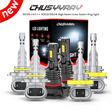 For Chevy Tahoe LTZ Sport Utility 5.3L 2007-14 LED Headlight Fog Light Bulbs Kit