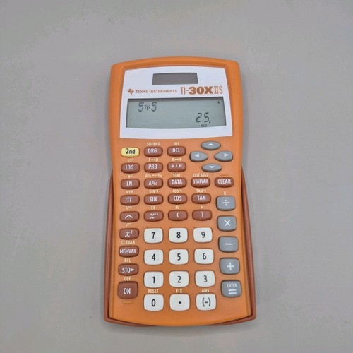 Texas Instruments TI-30X IIS Scientific Calculator Orange Package Damaged - Picture 3 of 4