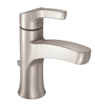 MOEN Danika Bathroom Faucet w/Drain, Brushed Nickel, Model WSL84733SRN