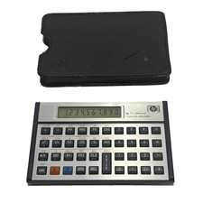 Hewlett Packard HP 12C Platinum Financial Calculator W/case New Battery