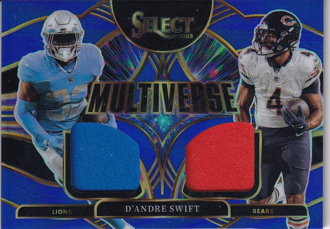 2025 Panini Select #MVJ-DST D'Andre Swift Multiverse Jerseys Blue