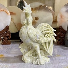 7.93LB Chinese natural jade, handmade carving, chicken, home decoration-