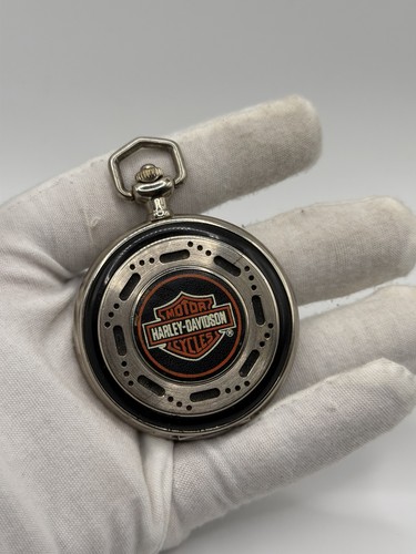 Franklin Mint Harley Davidson Heritage Softail Pocket Watch *Untested*