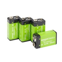 Amazon Basics 9V Nimh Akkus Wiederaufladbar 200Mah Bis 1000X Vorgeladen 4Er Pack