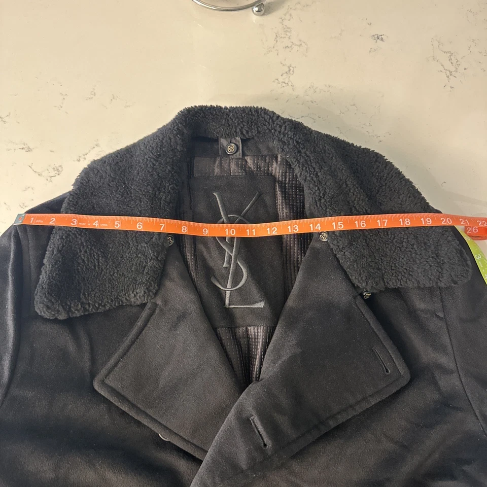 Yves Saint Laurent Paris Men’s Peacoat Jacket - Image 3 of 4