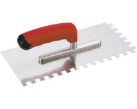 Edelstahl-GläTtekelle Kaufmann Gezahnt 10X10 Mm Mit Softgriff