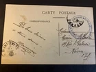 WW1 France Roanne  Military Hospital  Cachet /Postmark Postcard 1917