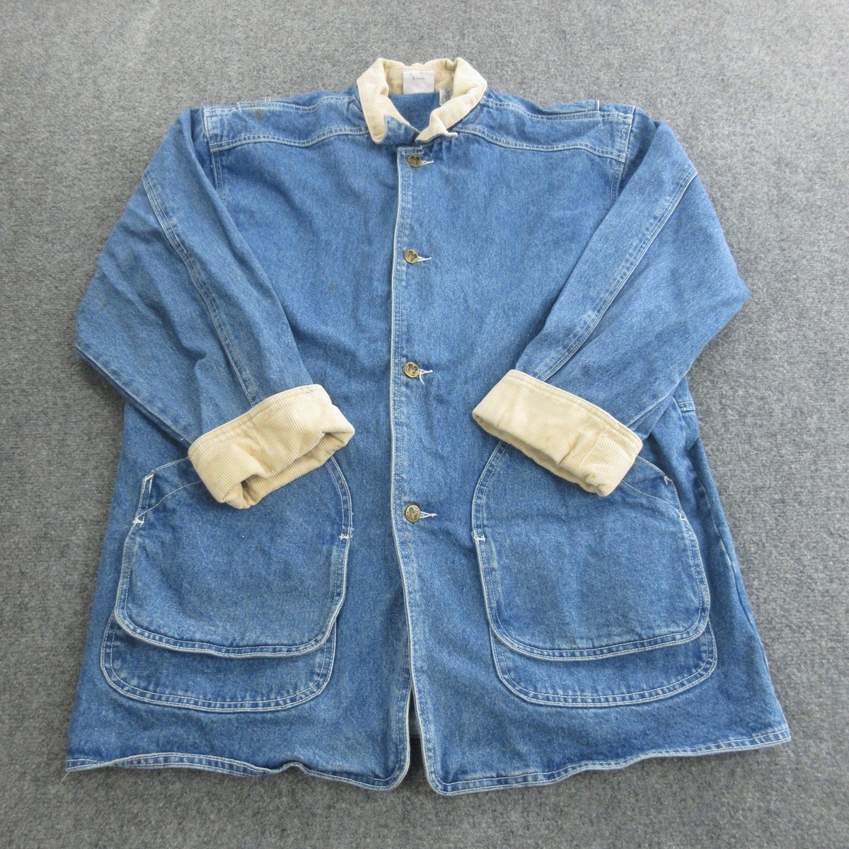 Vintage Disney Mickey & Co Denim Chore Coat Jacket Mens Medium