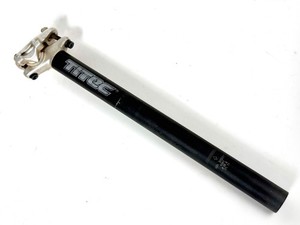 Vintage Titec Micro-Adjust Mountain Bike Seat Post 26.8mm 350mm Black Road MTB