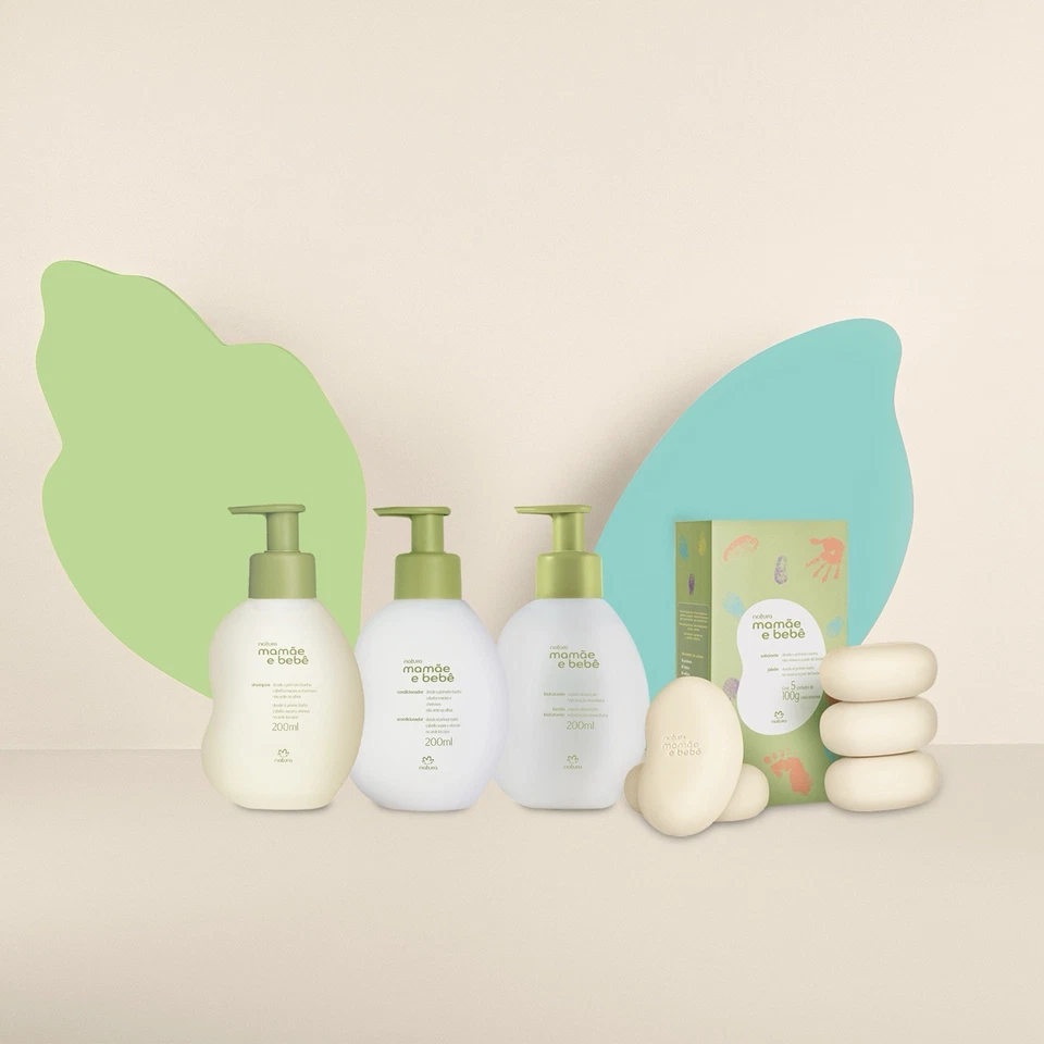 Mamãe e Bebê Shampoo, Condicionador, Sabonete em Barra e Hidratante (4 produtos) - Bild 2 von 3