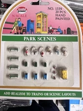 Model power, N – scale, park scene, #1339, 20Pieces, NIB
