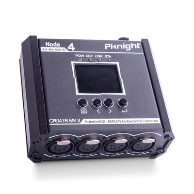 Pknight 4-Port Bi-Directional Art-Net/sACN to DMX512 Converter, a 5pin