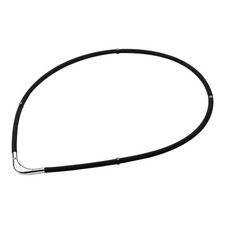 phiten necklace RAKUWA magnetic titanium necklace S-  Black/Silver 45cm
