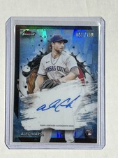 2024 Topps Finest Alec Marsh Rookie Autograph Card FA-AM Blue 55/150