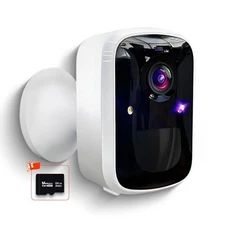 Wireless Security Camera 3MP WiFi Battery Powered Night Vision Motion Detection