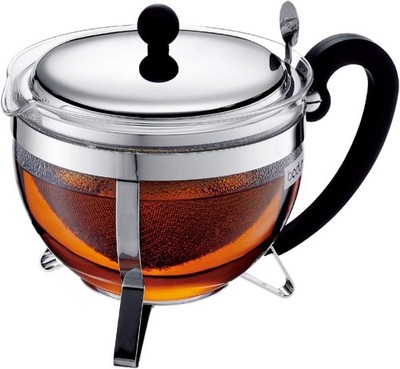 Bodum CHAMBORD: Teebereiter mit Edelstahlfilter und Edelstahldeckel, 1.3 Liter