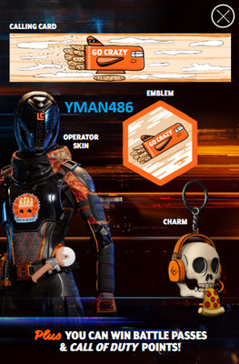 CALL OF DUTY BLACK OPS 7 BO7 LITTLE CAESARS 8 CODES/RECEIPTS