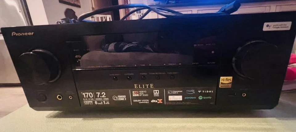 This is a Pioneer Elite VSX-44 7.2 channel AV receiver. - Image 3 of 4