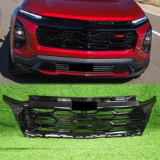 Full Gloss Black For 2025 2026 Chevrolet Equinox RS Front Bumper Grille Grill