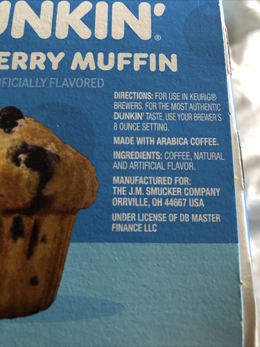 50 Dunkin Blueberry K-Cups Keurig (5x10) K-Cup Box - Bild 6 von 6
