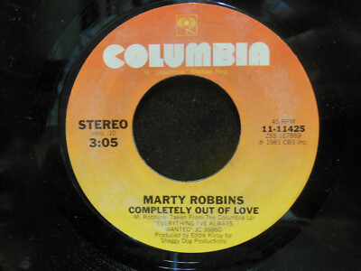 Marty Robbins: ANOTHER CUP OF COFFEE / COMPLETELY OUT OF LOVE, 45 RPM, EX
