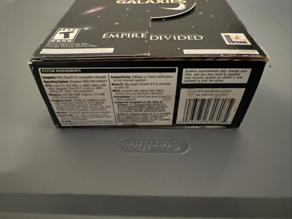 Star Wars Galaxies An Empire Dividido PC Edición Coleccionista Caja Set JUEGO SELLADO Foto 4 de 4