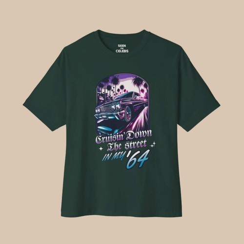Cruisin' Down The Street In My '64 Old School Hip Hop T-shirt | Funny Rap Cultur - 第 4/25 張圖片
