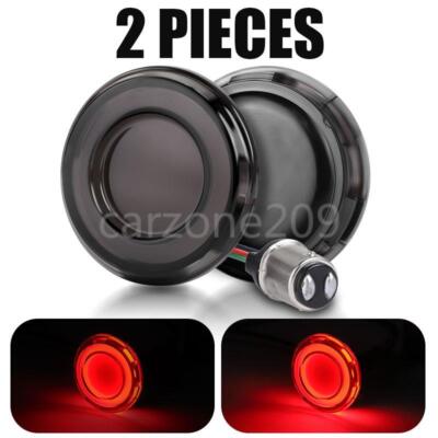 2X 1157 RED LED Rear Brake Tail Light Turn Signal For Street Road Glide Touring