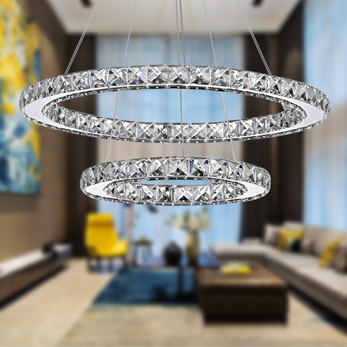 Modern Galaxy Big Crystal LED Round 2 