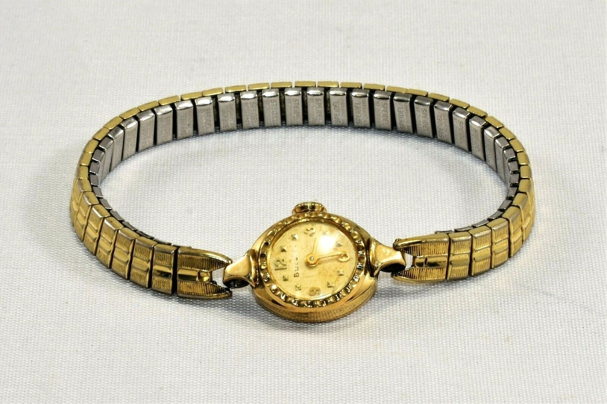 Vintage 1950s Bulova L9 10K Gold RGP 21 Jewel 5 Adj Women 