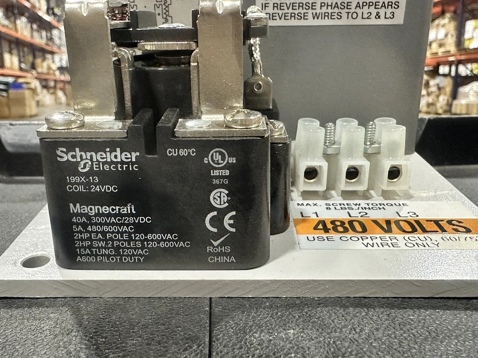 TAYLOR PHASE GUARD PHASE FAILURE RELAY199X-13 480 V - Image 3 of 4