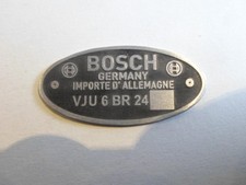 Typenschild Schild Bosch Verteiler VJU 6 BR 24 Porsche 911 benz Pagode W111  s20