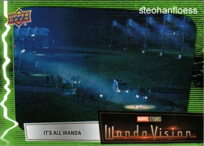 2022 Upper Deck WandaVision Vision Green #29 It's All Wanda 163/225