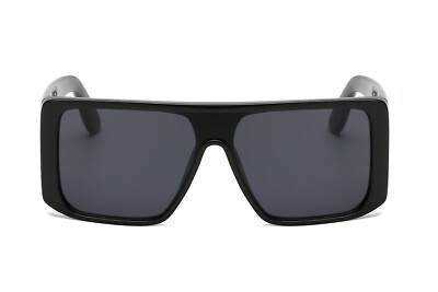 Oversized Square Flat Top Sunglasses Shield Lens Trendy  display picture 1