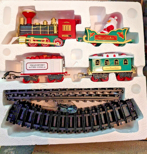 Świąteczny pociąg Świętego Mikołaja z parą i dźwiękiem w pudełku - Zdjęcie 2 z 6