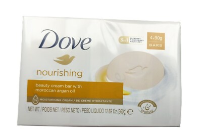 18,24 /kg - 12er Pack Dove Seife - Creme Arganöl - 4 x 90g