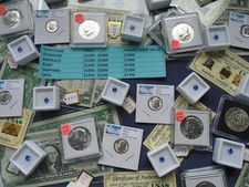 Estate lot Sale US Coins  SILVER GOLD, COINS,SAPPHIRES- 5 PC. LOTS-INVEST NOW