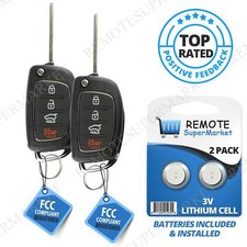 2 Replacement For Tq8-rke-4f31 2013 2014 2015 Hyundai Sante Fe Flip Remote Key