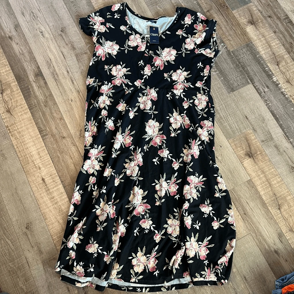 Chaps floral hotsell maxi dress