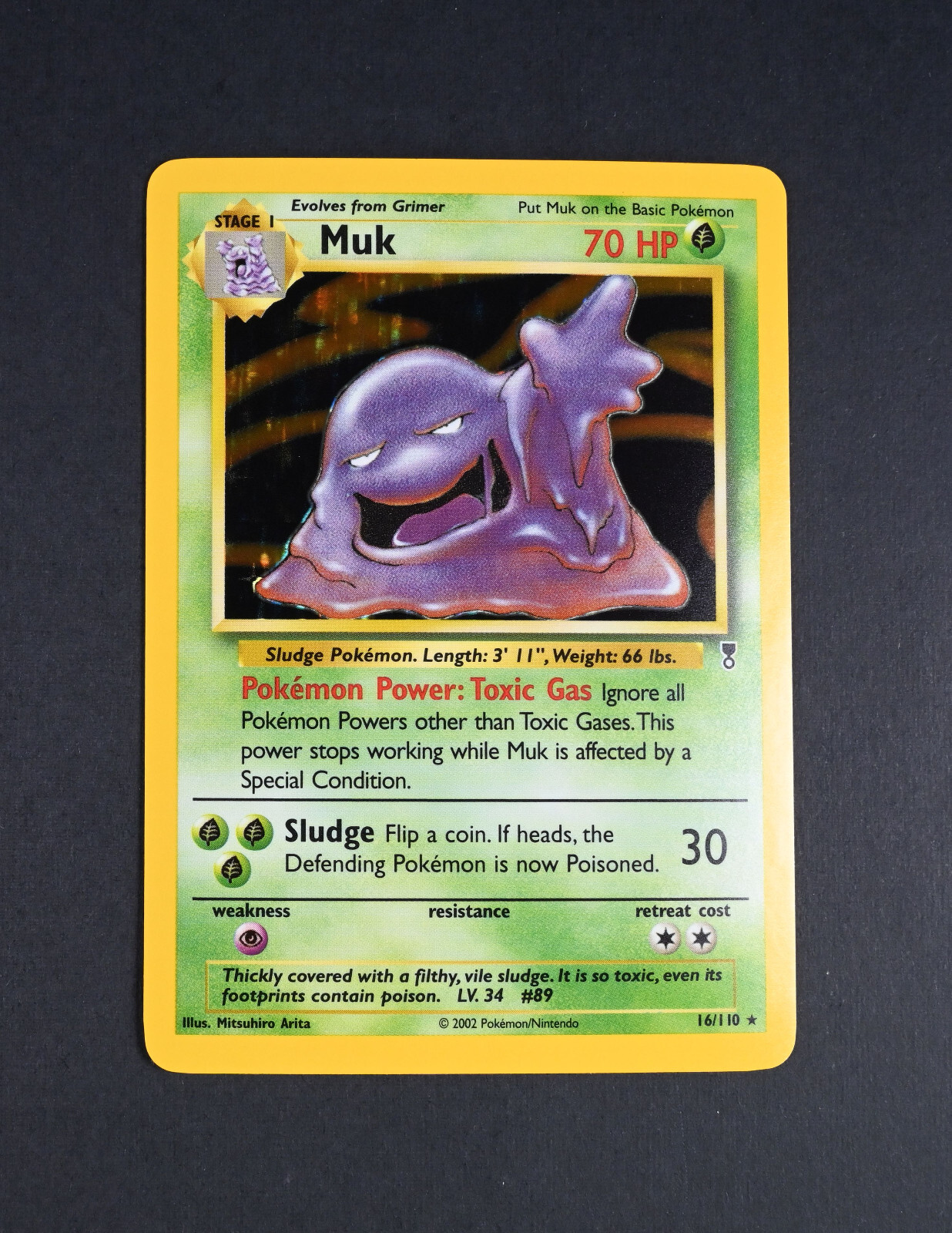 NM Muk 16/110 Holo Rare Legendary Collection Pokemon Card