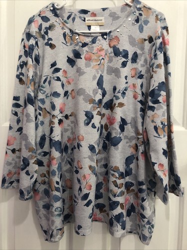 womens Alfred Dunner size 1X floral top