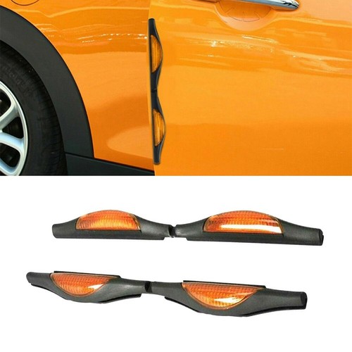 Car Door Protectors Reflectors Prevent Scratches Protect Edges (Orange
