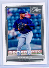 2022 Panini Three and Two Prospects 16/99 #P-29 Taj Bradley RC - Tampa Bay -MINT