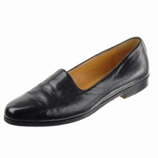 Worn 2x COLE HAAN Flats Loafers Sz. 7.5 C Black Leather Vintage Womens Classic