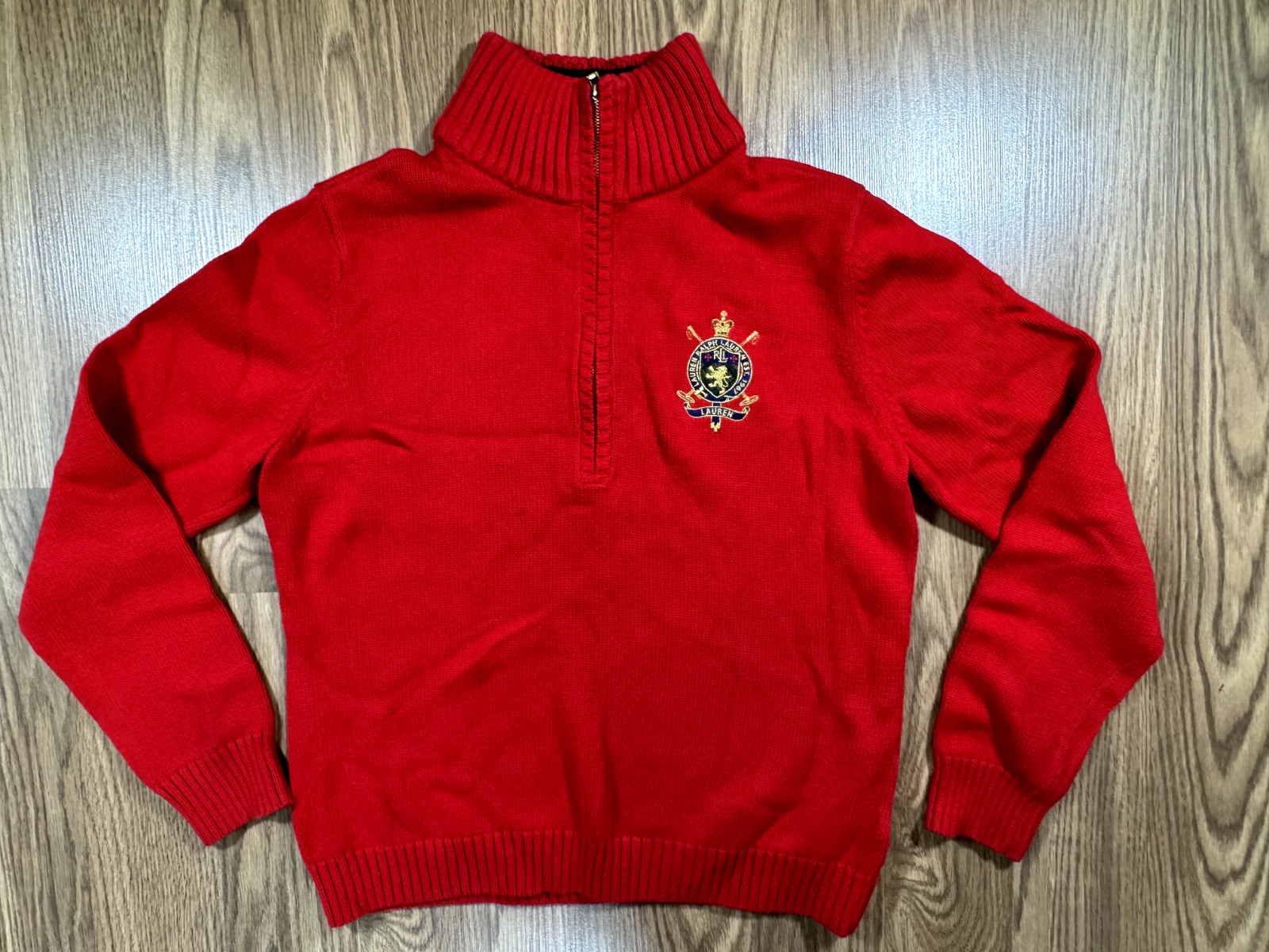 Lauren Ralph Lauren Women's Red Quarter Zip EST 1967 … Gem